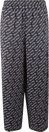 Kenzo Wide Broeken - Dames - Wijde Broeken - Blauw - S - Broeken