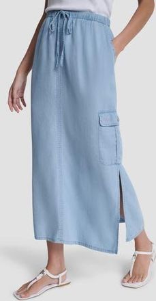 DKNY Chambray Cargo Maxi Skirt at Nordstrom Rack, Size X-Small