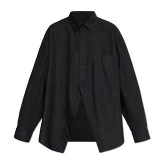 Balenciaga Dames, Blouses & Shirts, Zwart, Maat: M Katoen