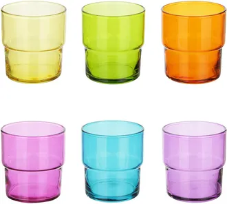 Pasabahce Set 6 bicchieri colorati 300 ml Hill Pasabahce