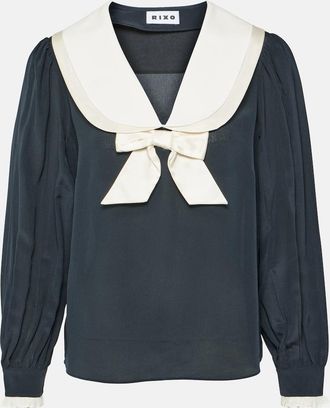 Rixo Eimer silk blouse