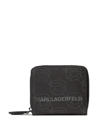 Karl Lagerfeld Ikon wallet - women - Polyurethane - One Size - Black