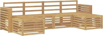 vidaXL Conjunto De Sof&aacute;s De Exterior 6 Uds. Blanco Vidaxl