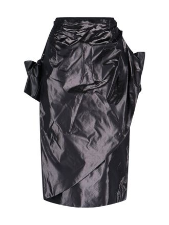 Maison Margiela Draped Midi Skirt