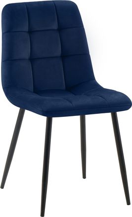 Clp Silla De Comedor Tilde Terciopelo Azul