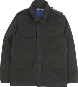 Aspesi Mini Field Jacket - Heren - Zomerjassen - Groen - L - Katoen - Jassen