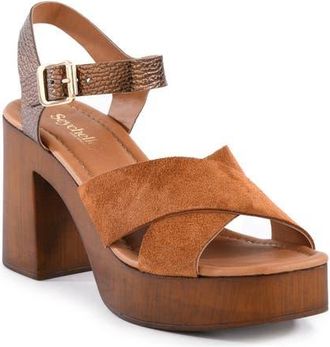 Seychelles Paloma Platform Wedge Sandal in Tan-Bronze at Nordstrom, Size 8.5
