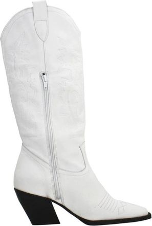 Yellow Western Style Cowboy Boots - Dames - Cowboylaarzen - Wit - 39 EU - Schoenen