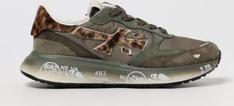 Premiata Sneakers Lauryn Premiata in camoscio e nylon con cavallino animalier