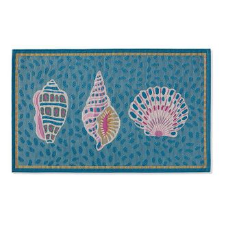 Frontgate Coastal Shells Washable Door Mat - Frontgate