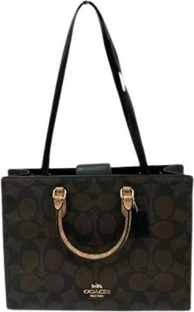 Coach Pre-owned Handbags, female, Brown, Size: ONE SIZE Pre-owned Signature PVC 2way Bag