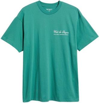 Carhartt Work in Progress Cloud Heart Organic Cotton Jersey Graphic T-Shirt in Lily at Nordstrom, Size Xx-Large