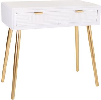 Wanderlust Deco Recibidor de madera blanco 82x41x78