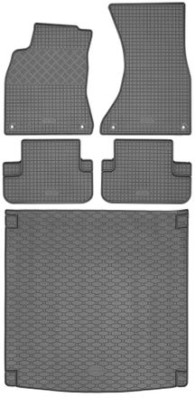 OEM Audi A4 B8 Avant / Kombi De 04.2008 A 10.2015 Set - Alfombrillas De Goma Para Coche + Alfombrilla Para Maletero