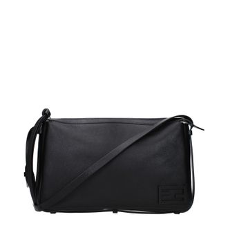 Fendi Schoudertassen Simply Donna Zwart Leer