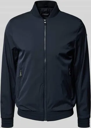Geox Bomberjacke mit Rei&szlig;verschlusstaschen in Marine, Gr&ouml;&szlig;e XXL
