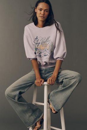 Pilcro The Niki Bubble Sweatshirt by Pilcro