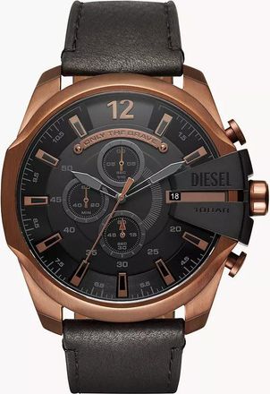 Diesel Mens Mega Chief Chronograph, Two-Tone Stainless Steel Watch