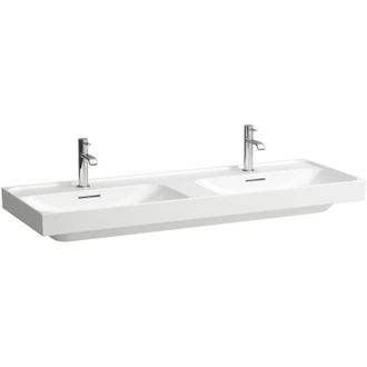 Laufen Meda Lavabo Doble, Empotrable, 1300x460mm, 1 Agujero De - Laufen