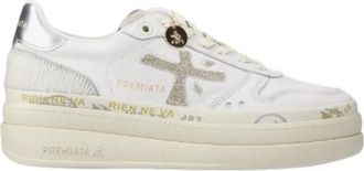 Premiata Micol Sneaker - Dames - Sneakers - Wit - 36 EU - Leer - Schoenen