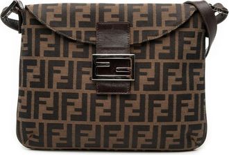 Fendi Pre-owned Fendi Zucca Canvas Double Flap Shoulder Bag Ladies Q6G72JRH0ZAL4XTN