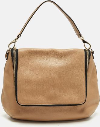 Anya Hindmarch Maxi Zip Brown Leather Hobo