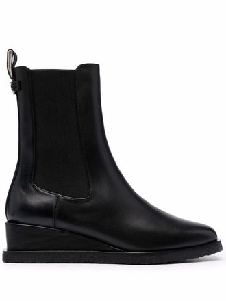 Ferragamo Stivaletti con zeppa - Nero