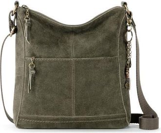 The Sak Lucia Crossbody Leather Bag in Moss Suede at Nordstrom