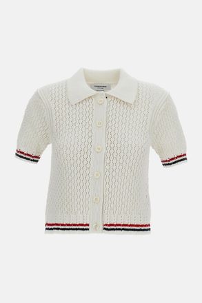Thom Browne Cardigan A Maniche Corte