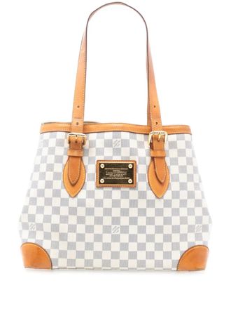 Louis Vuitton 2009 Damier Azur Hampstead MM tote bag - Bianco