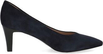 Peter Kaiser Blue Pointed Toe Polished Heel Leather Dress Pumps