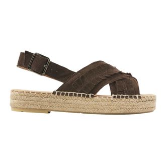 VIA VAI Schoenen, Dames, Bruin, 37 EU, Leer, Mondi Noel Espadrilles