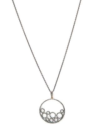 Rivka Friedman Collection 14K Clad & Silver 1.85 Ct. Tw. Champagne Diamond 37In Necklace