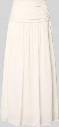 Gina Tricot Maxirock mit Raffungen in Offwhite, Gr&ouml;&szlig;e 34