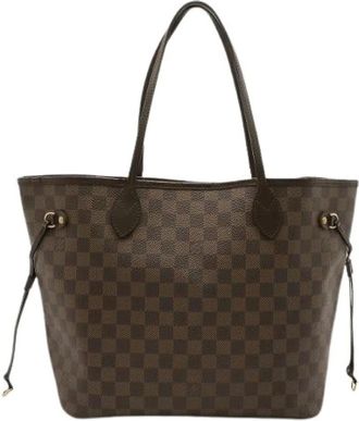 Louis Vuitton Pre-owned Tote Bags, female, Brown, Size: ONE SIZE Pre-owned Neverfull Damier Canvas Tote Bag