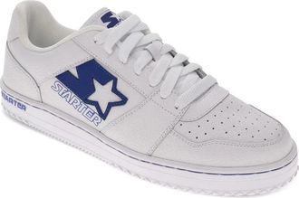 Starter Mens Starter LFS 1 430-10160 Sneaker White Blue Leather Lifestyle Shoes UWU904