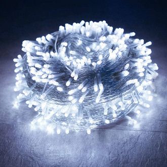 OEM Guirnalda De Luces, 100 M, 1000 Led, Blanca, 8 Modos, Ip65, Para Exteriores, Interiores, Bodas Y Navidad