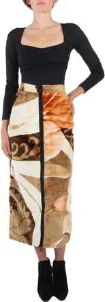 Tibi Ladies Black Stretch Shirred Long Sleeve Bodysuit, Size X-Small