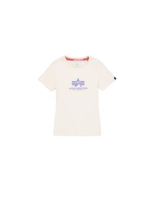 Alpha Industries T-Shirt ALPHA INDUSTRIES New Basic T-Shirt BL W, Damen, Gr. XS, weiss (vintage wei&szlig;), Obermaterial: 100% Baumwolle, Shirts T-Shirt