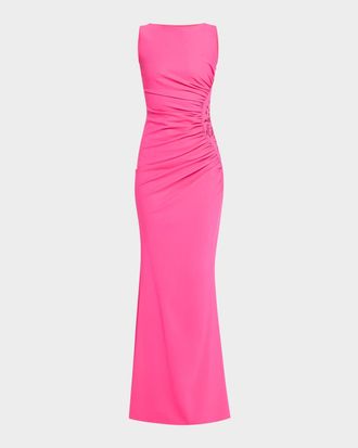 La Petite Robe Di Chiara Boni Ogai Sequin-Embroidered Mermaid Gown