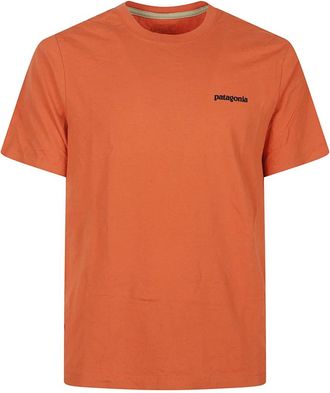 Patagonia P-6 Logo T-Shirt - Heren - Outdoor shirts - Oranje - XS - Katoen - Fitness