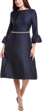 Reem Acra Bell Sleeve A-Line Cocktail Dress