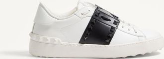 Valentino Garavani Rockstud Untitled Sneaker In Calfskin Leather With Tonal Studs Wo