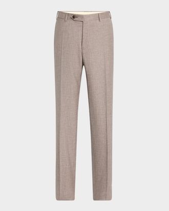 Canali Men & apos;s Melange Wool Dress Pants