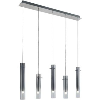 Lucande Led Korvitha in Grigio da Vetro - Lucande