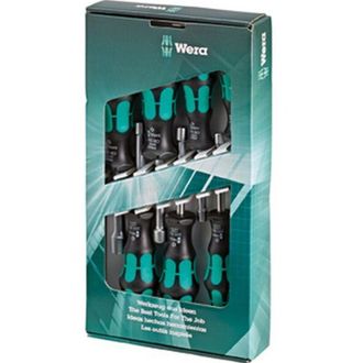 Wera Juego De Destornillador De Manguito - Hexagonal Holo, Contenido : 5 5,5 6 7 8 10 13 Mm