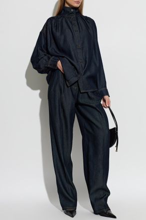 Iro Denim Shirt Coming, Womens, Navy Blue