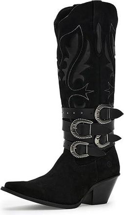 Dingo Buck Wild Womens Boots Black : 8.5 B - Medium, Suede