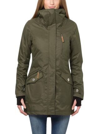 Berydale Berydale Womens Coat: Wind and Waterproof Parka jacket, Green, 16 (Manufacturer size: XL)