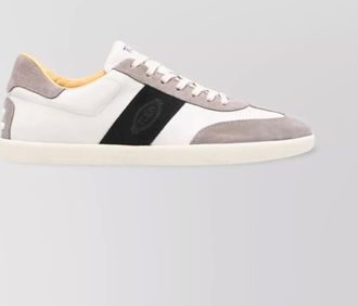 Tod's calf leather suede low-top sneakers